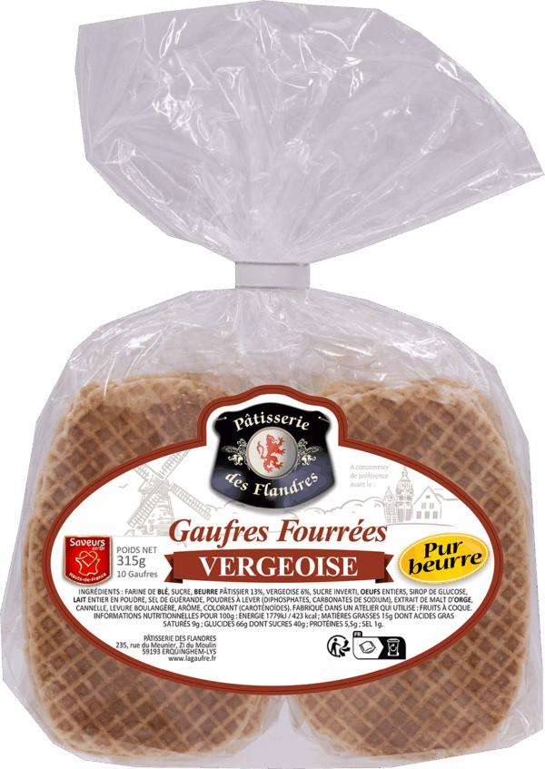 Gaufres Fourrées<br>Vergeoise Pur Beurre